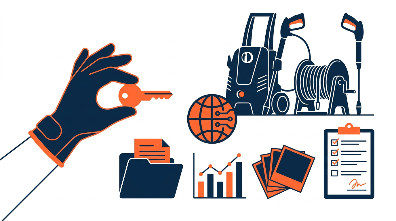 Website ownership, account access, and project scope concept