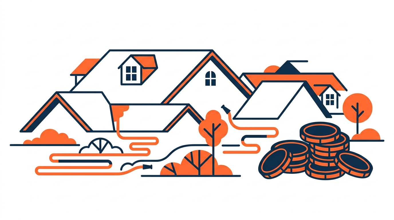 Roof pitch, layout, access, and landscaping affecting a soft wash estimate